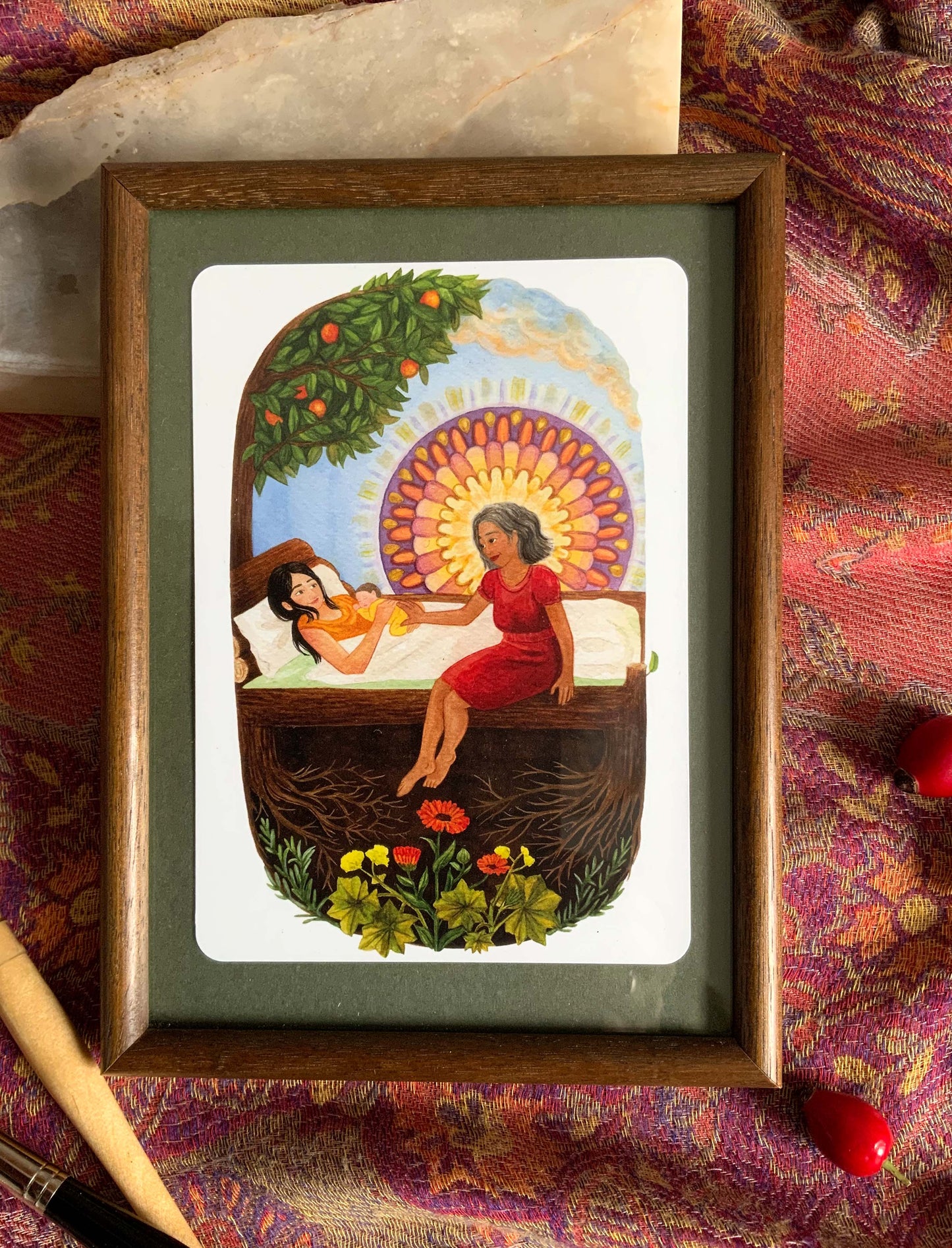 "Heilung" - Kraftkarte für Wochenbett und Geburt - Einzelkarte