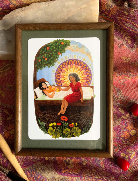 "Heilung" - Kraftkarte für Wochenbett und Geburt - Einzelkarte