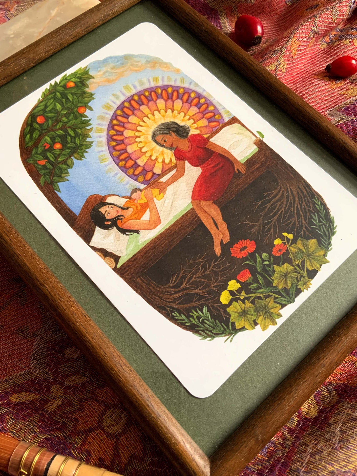 "Heilung" - Kraftkarte für Wochenbett und Geburt - Einzelkarte