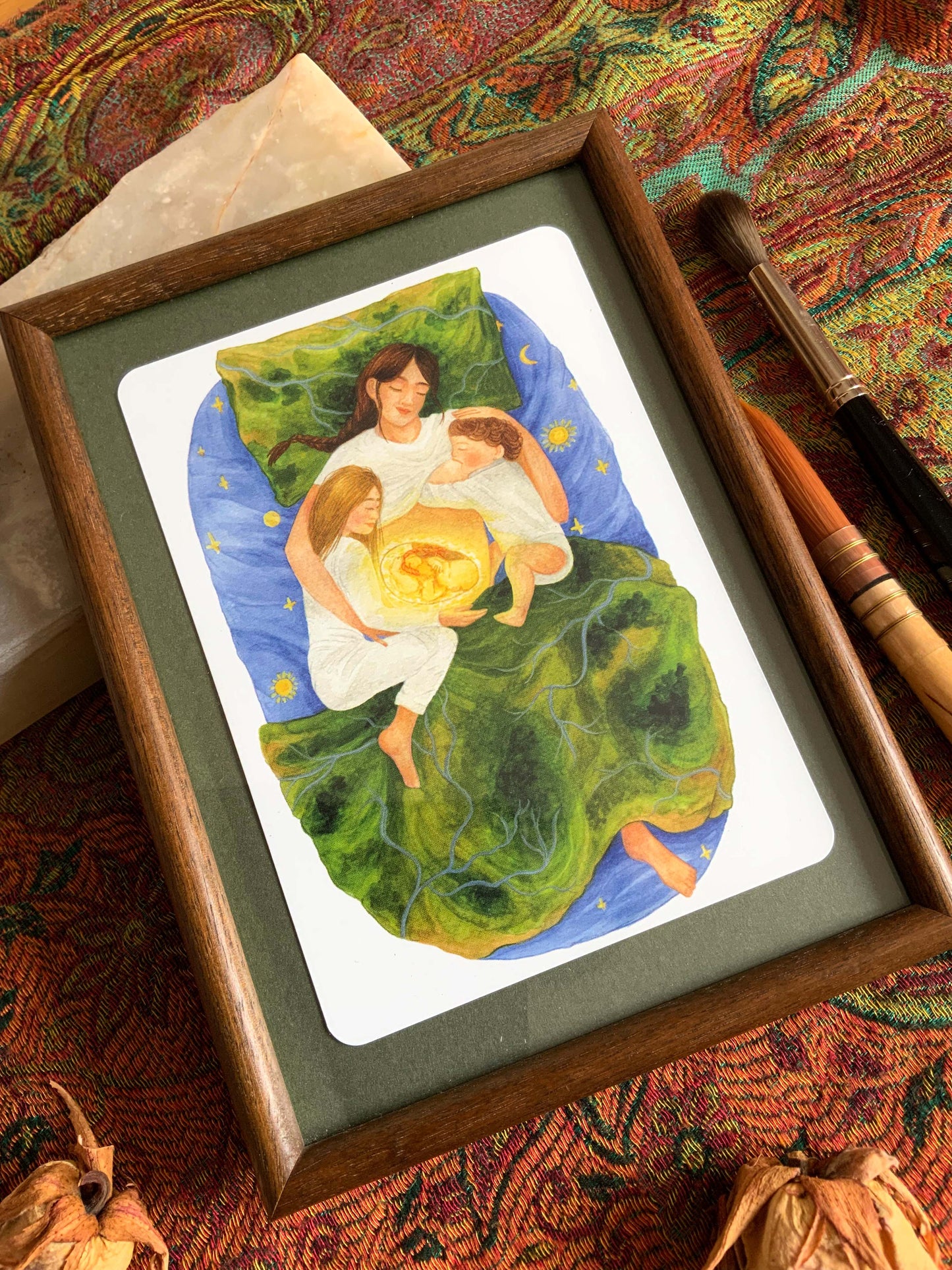 "Verbindung" - Kraftkarte für Geburt + Mutterschaft  - Einzelkarte