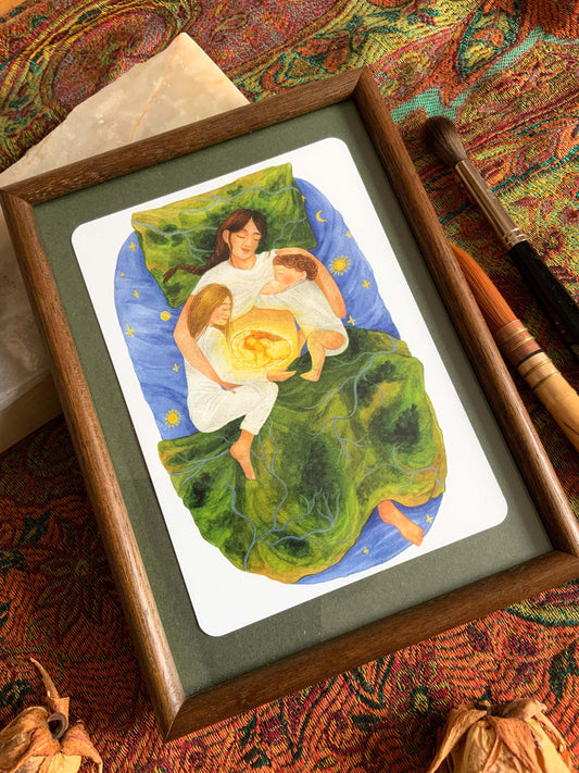 "Verbindung" - Kraftkarte für Geburt + Mutterschaft  - Einzelkarte