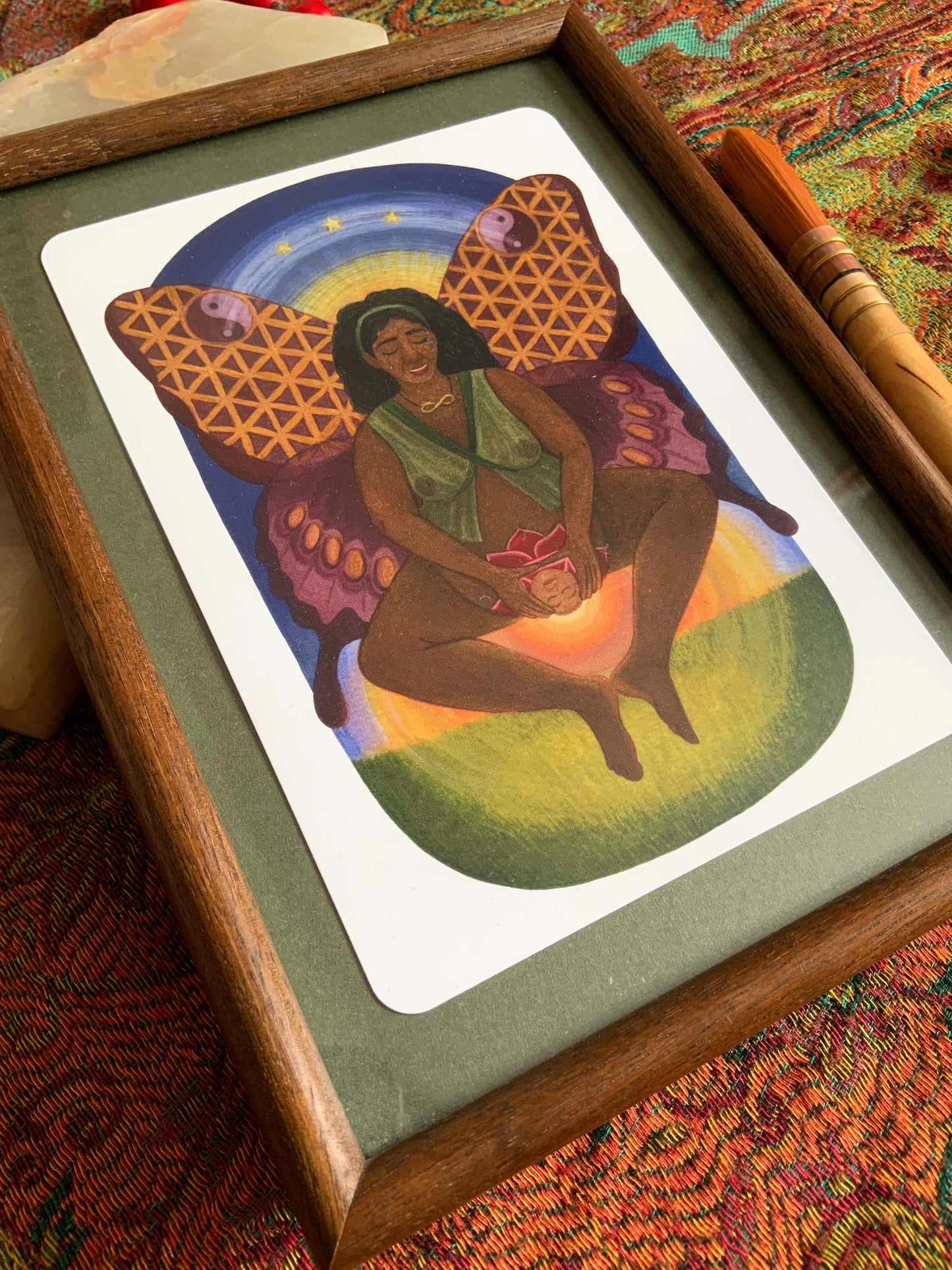 "Transformation" - Kraftkarte für Schwangerschaft und Geburt - Einzelkarte