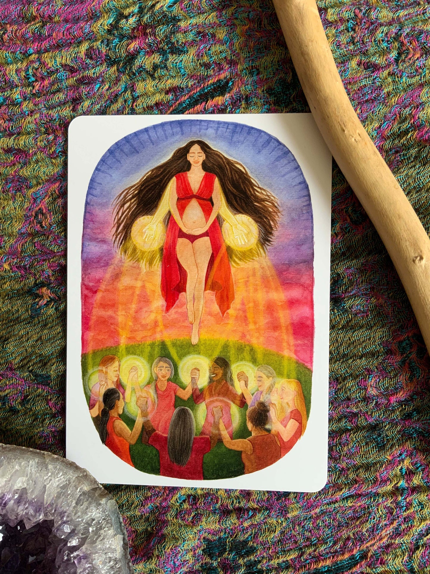 "Urkraft" - Kraftkarte für Schwangerschaft und Geburt - Einzelkarte