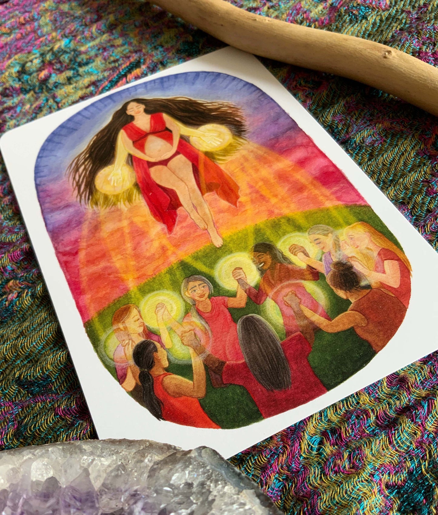 "Urkraft" - Kraftkarte für Schwangerschaft und Geburt - Einzelkarte