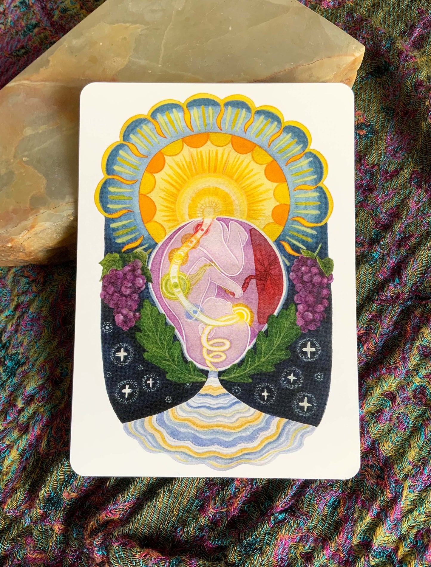 "Seelenweg" - Kraftkarte zur Geburt, begleitend + bestärkend - Einzelkarte