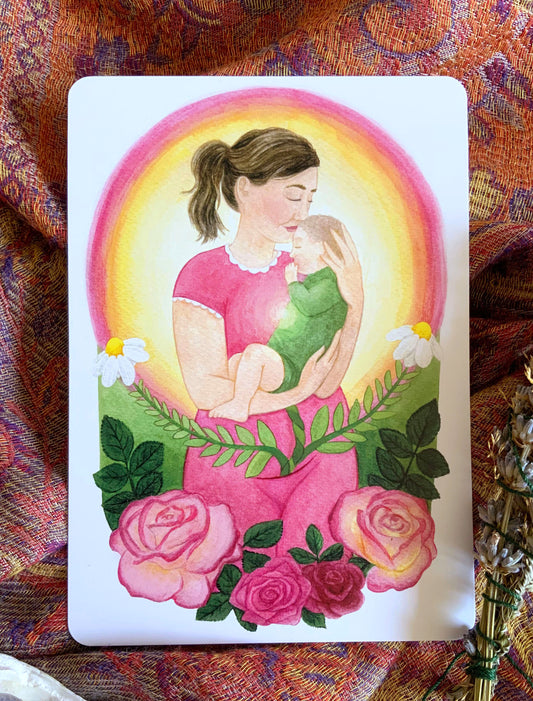 "Versöhnung" - Kraftkarte für Mamas, begleitend + bestärkend - Einzelkarte