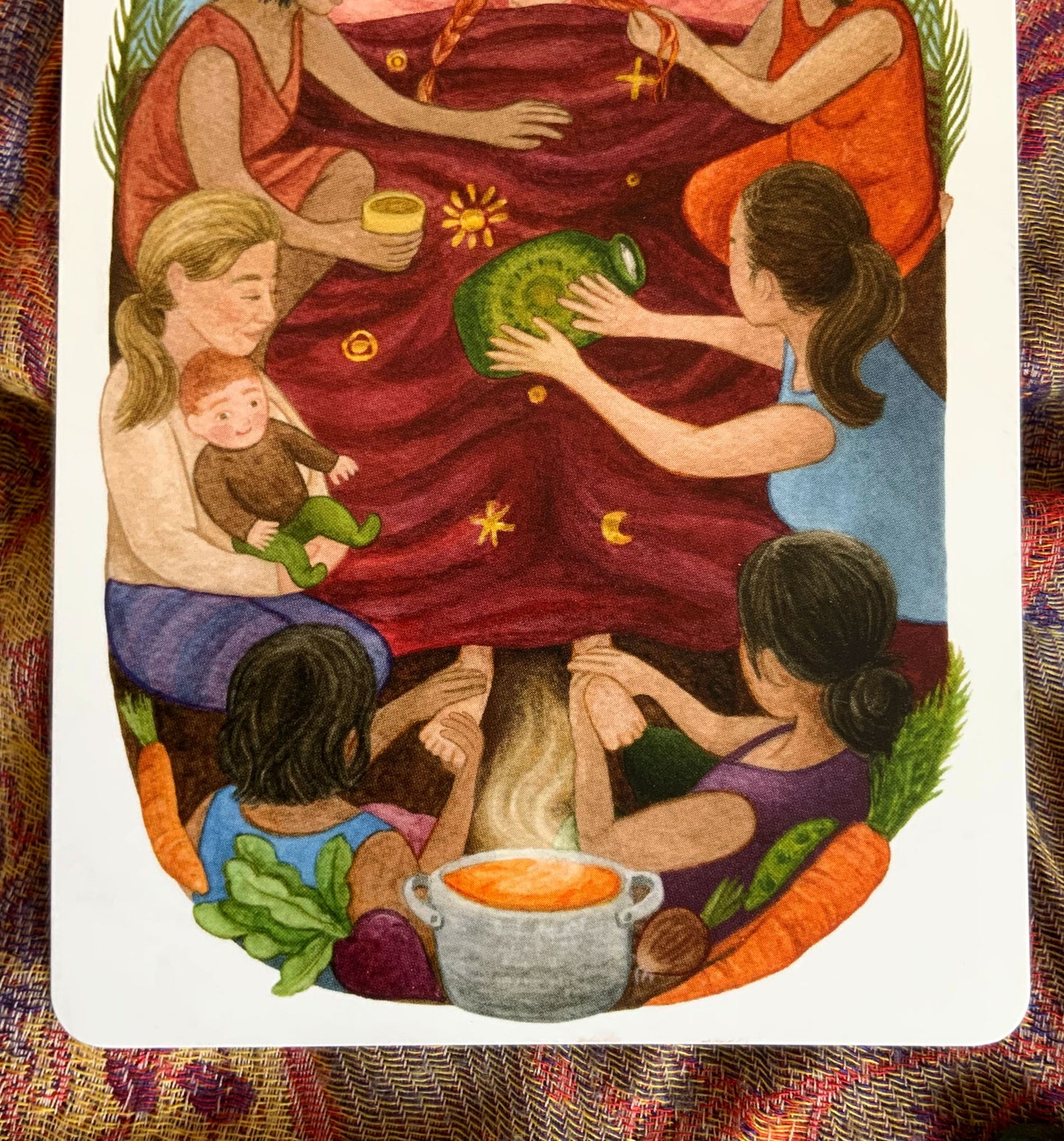 "Hilfe annehmen" - Kraftkarte Schwesternschaft -  Postkarte A6