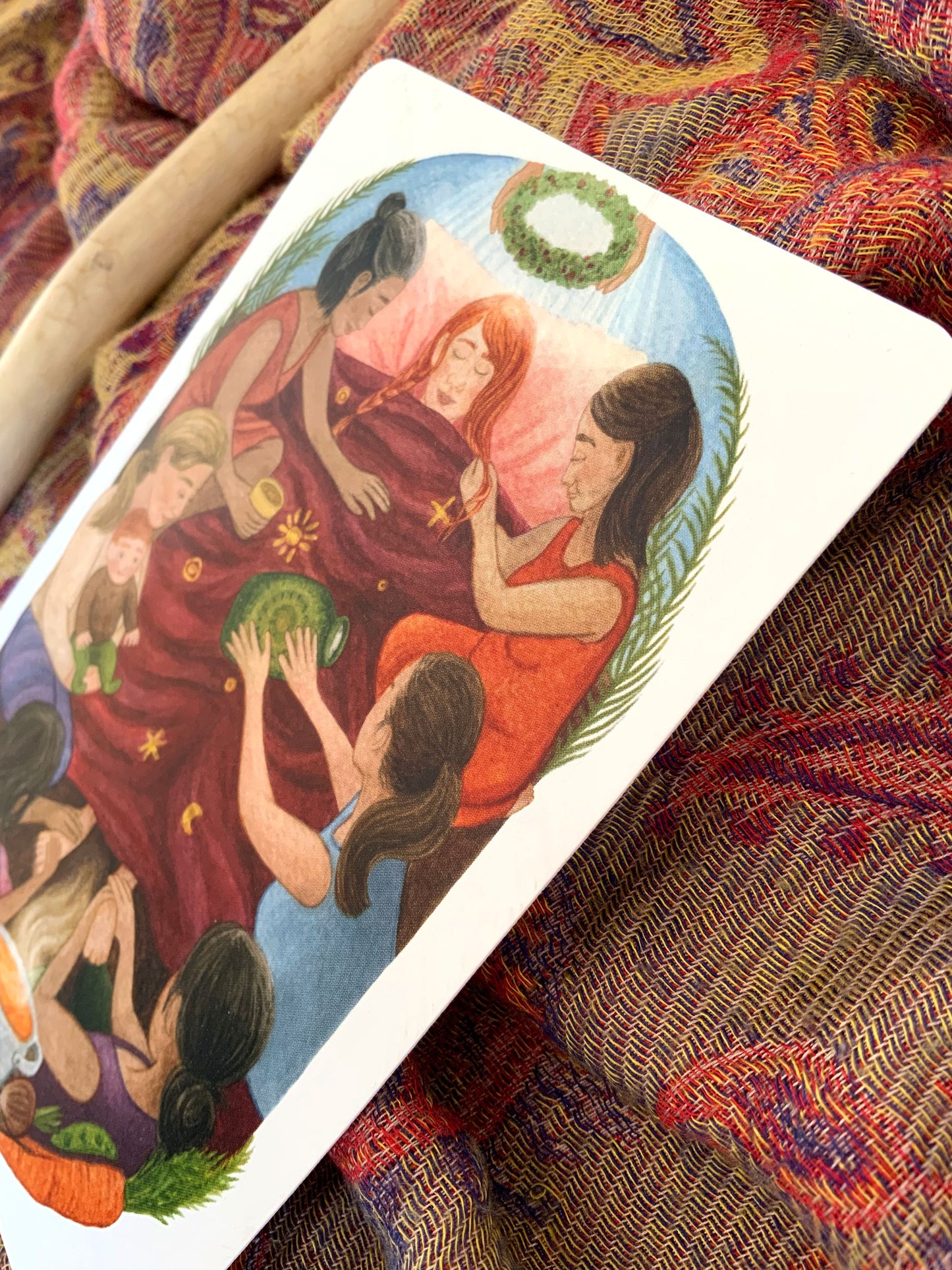 "Hilfe annehmen" - Kraftkarte Schwesternschaft -  Postkarte A6