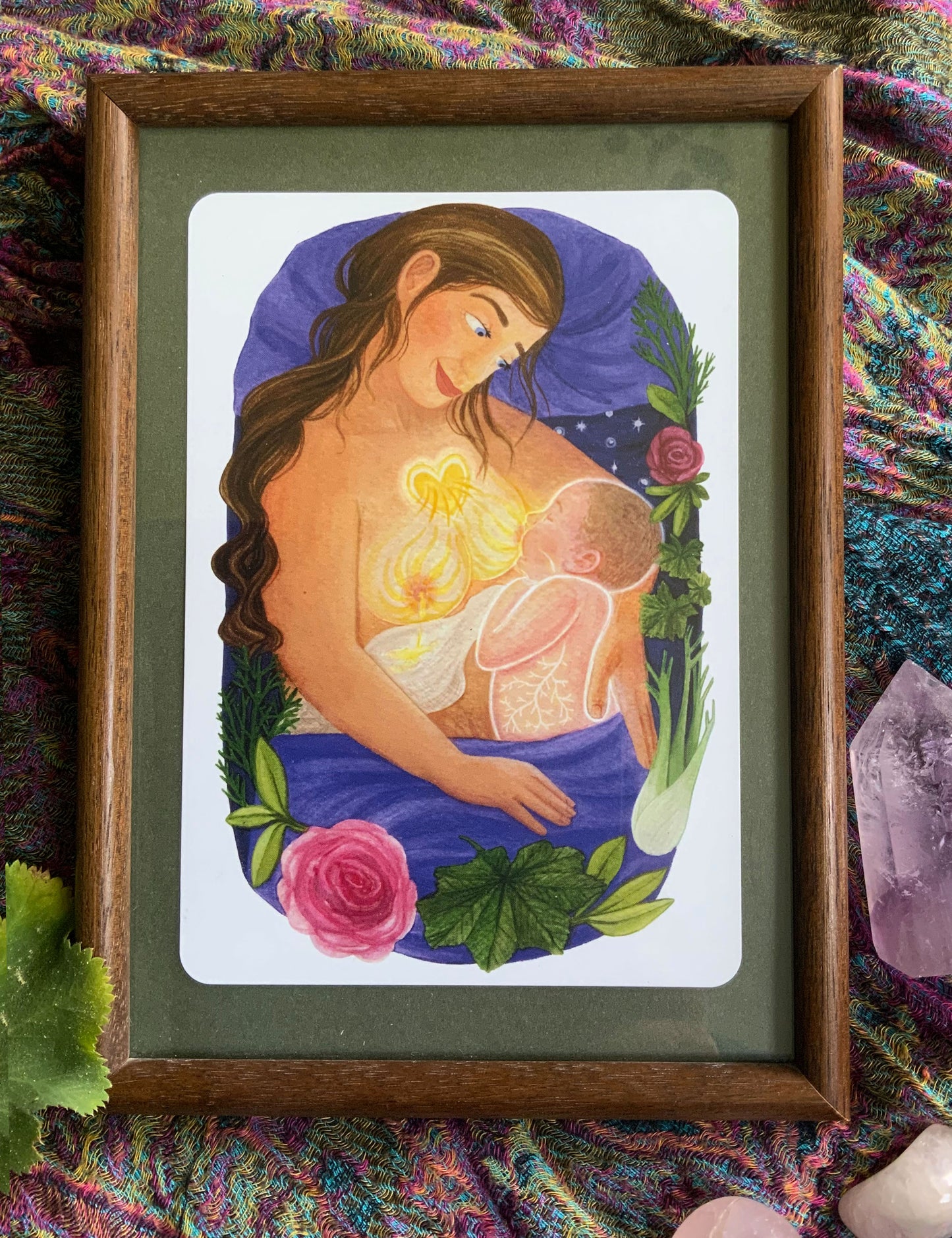 "Flüssiges Gold" - Kraftkarte zum Stillen, begleitend + bestärkend für Mamas - Einzelkarte