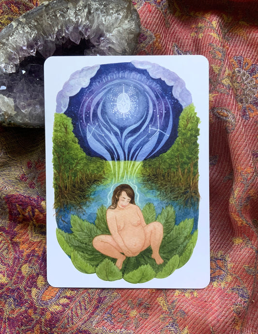 "Mutterreise" - Kraftkarte für Schwangerschaft und Geburt - Einzelkarte