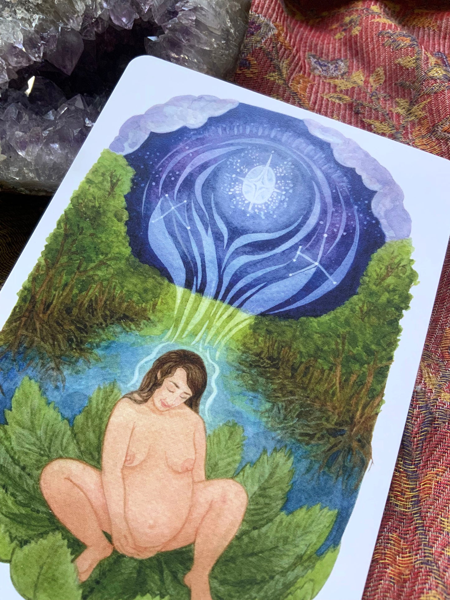 "Mutterreise" - Kraftkarte für Schwangerschaft und Geburt - Einzelkarte