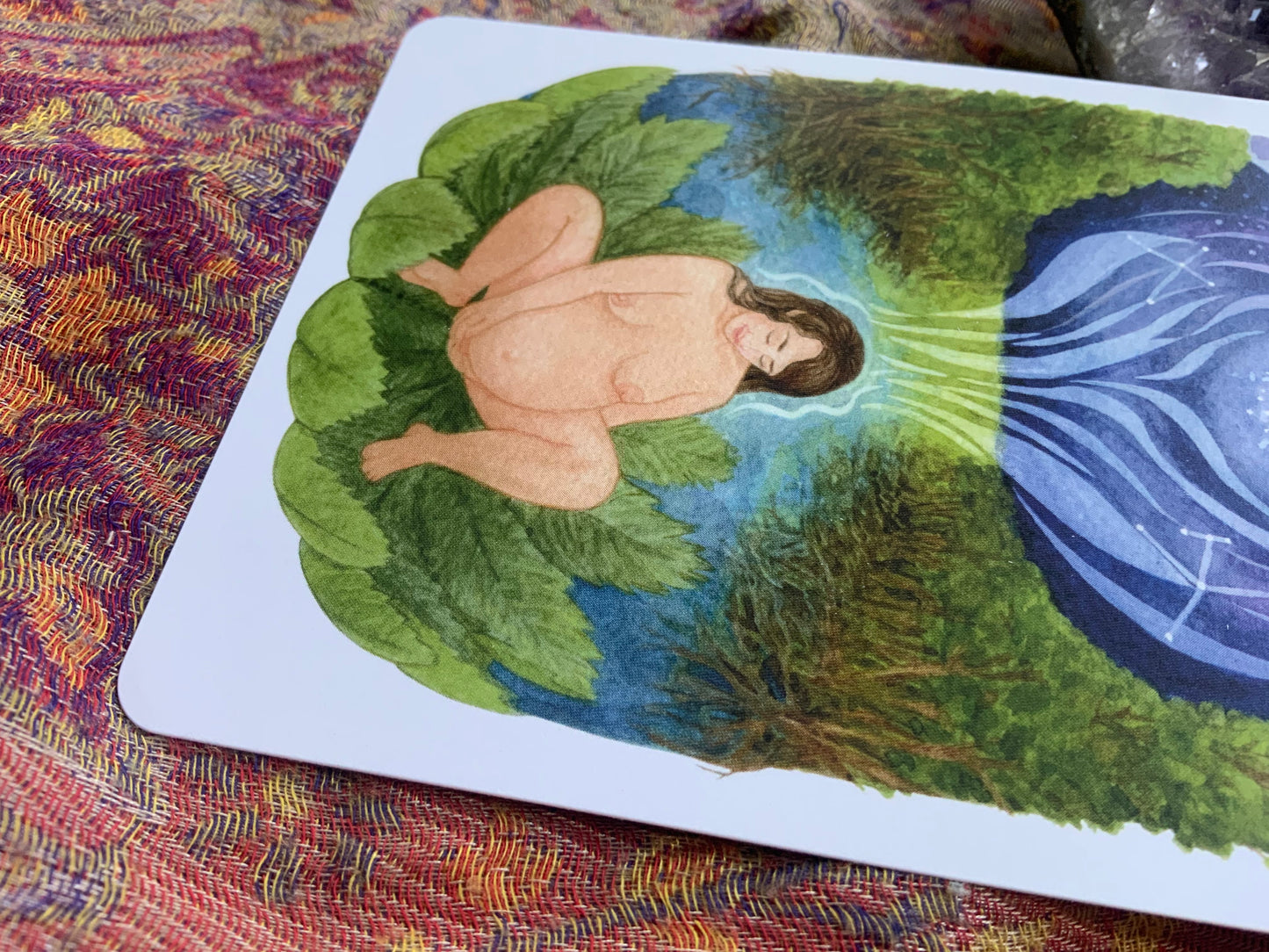 "Mutterreise" - Kraftkarte für Schwangerschaft und Geburt - Einzelkarte