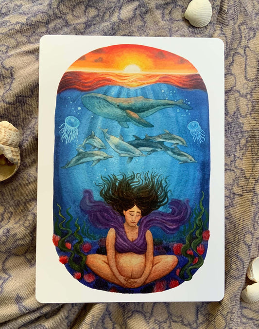 "Tiefgang" - Kraftkarte, Vertrauen vertiefen - Einzelkarte