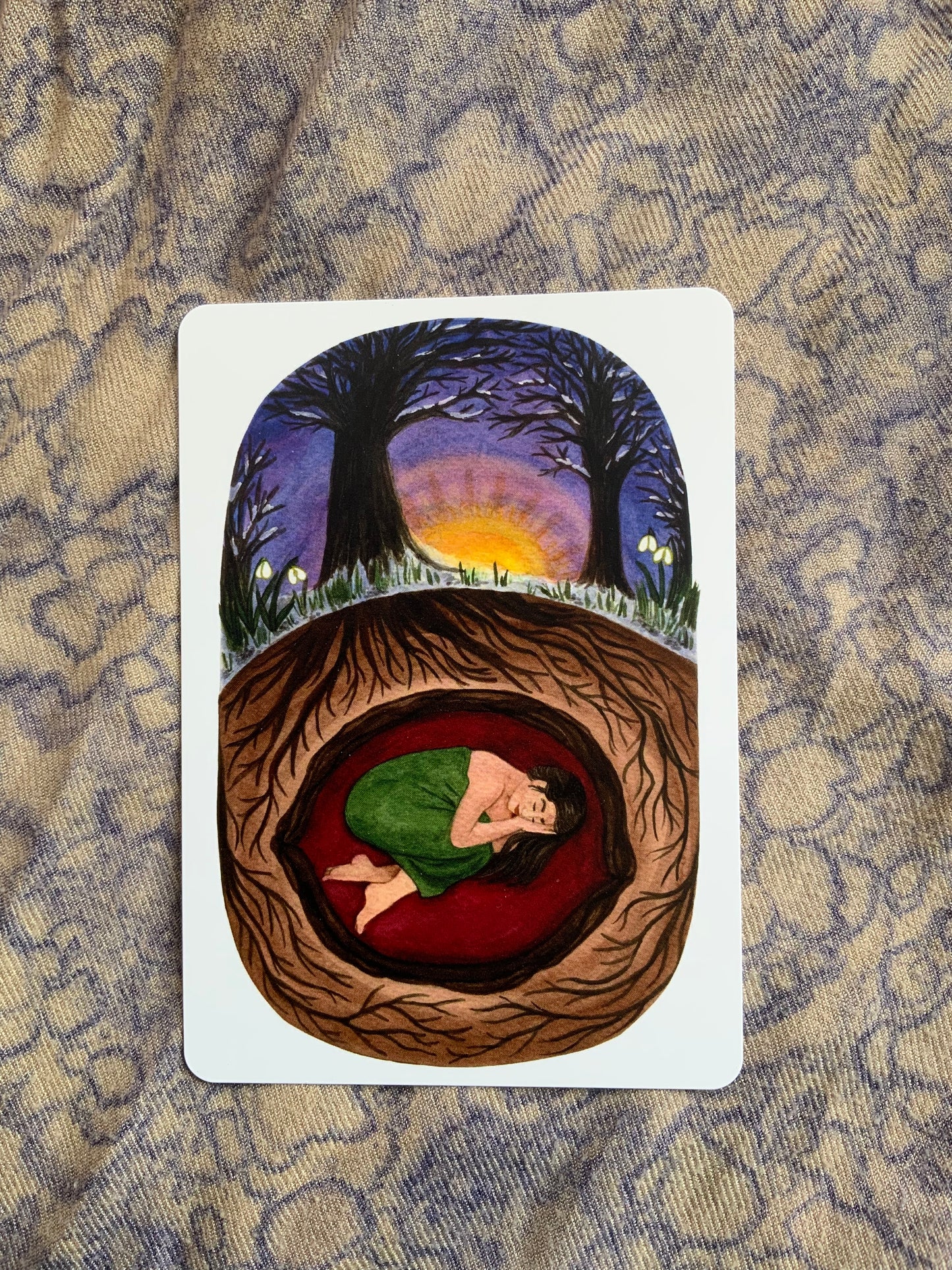 Power card "Power place" Autumn feelings, introspection - Postcard A6