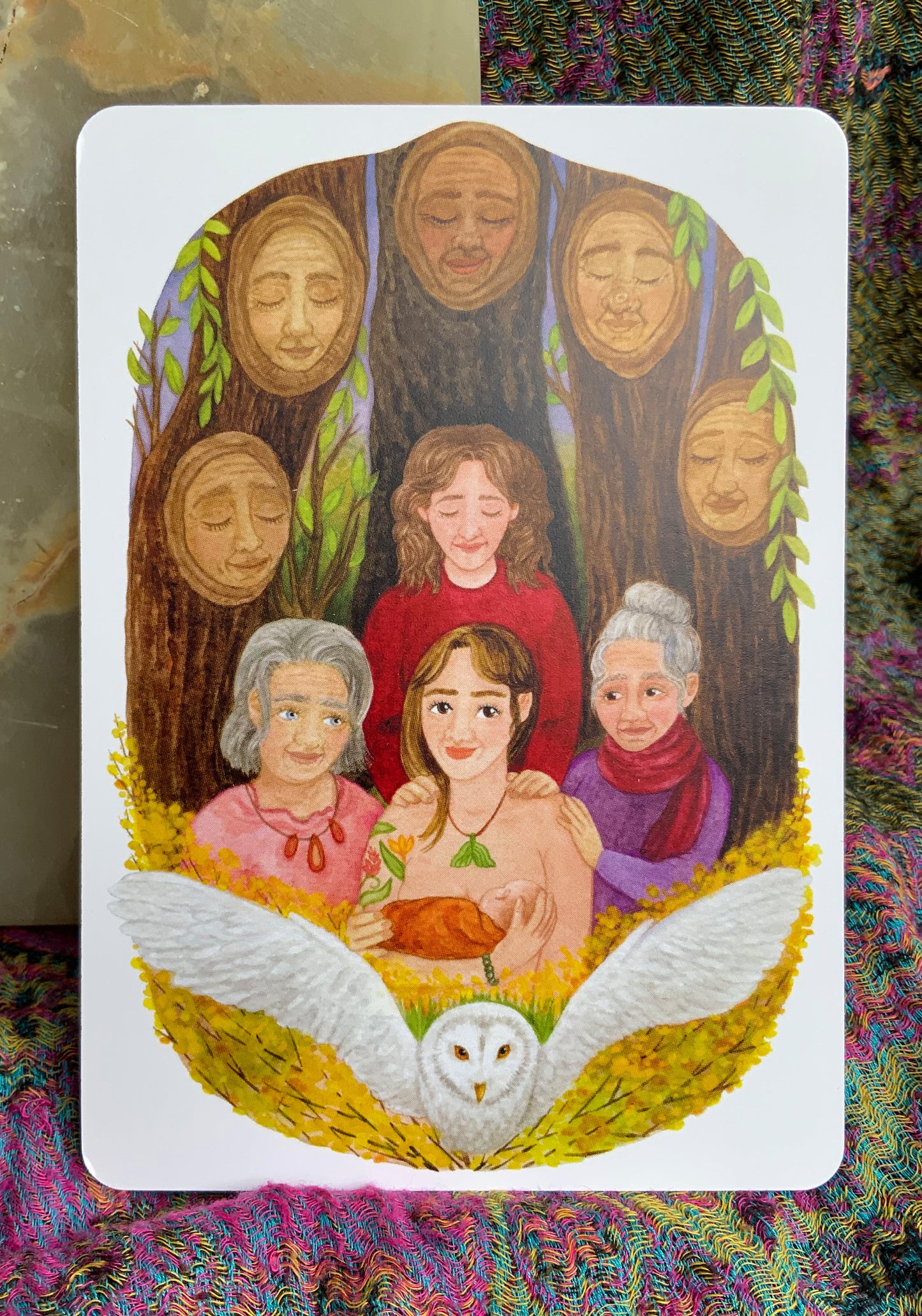 "Ahninnen" - Kraftkarte für Geburt und Schwangerschaft - Einzelkarte