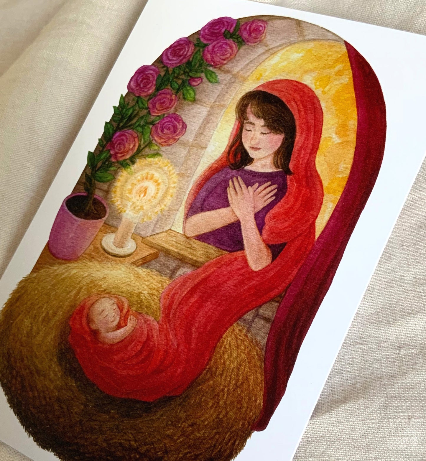 "Immer nah" - Kraftkarte für Schwangerschaft und Geburt - Einzelkarte