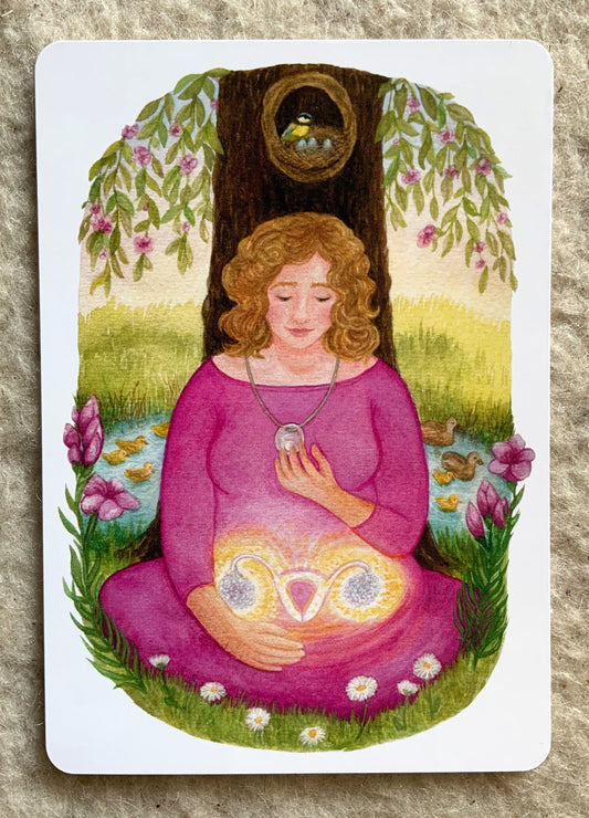 "Kinderwunsch" - Kraftkarte - Einzelkarte