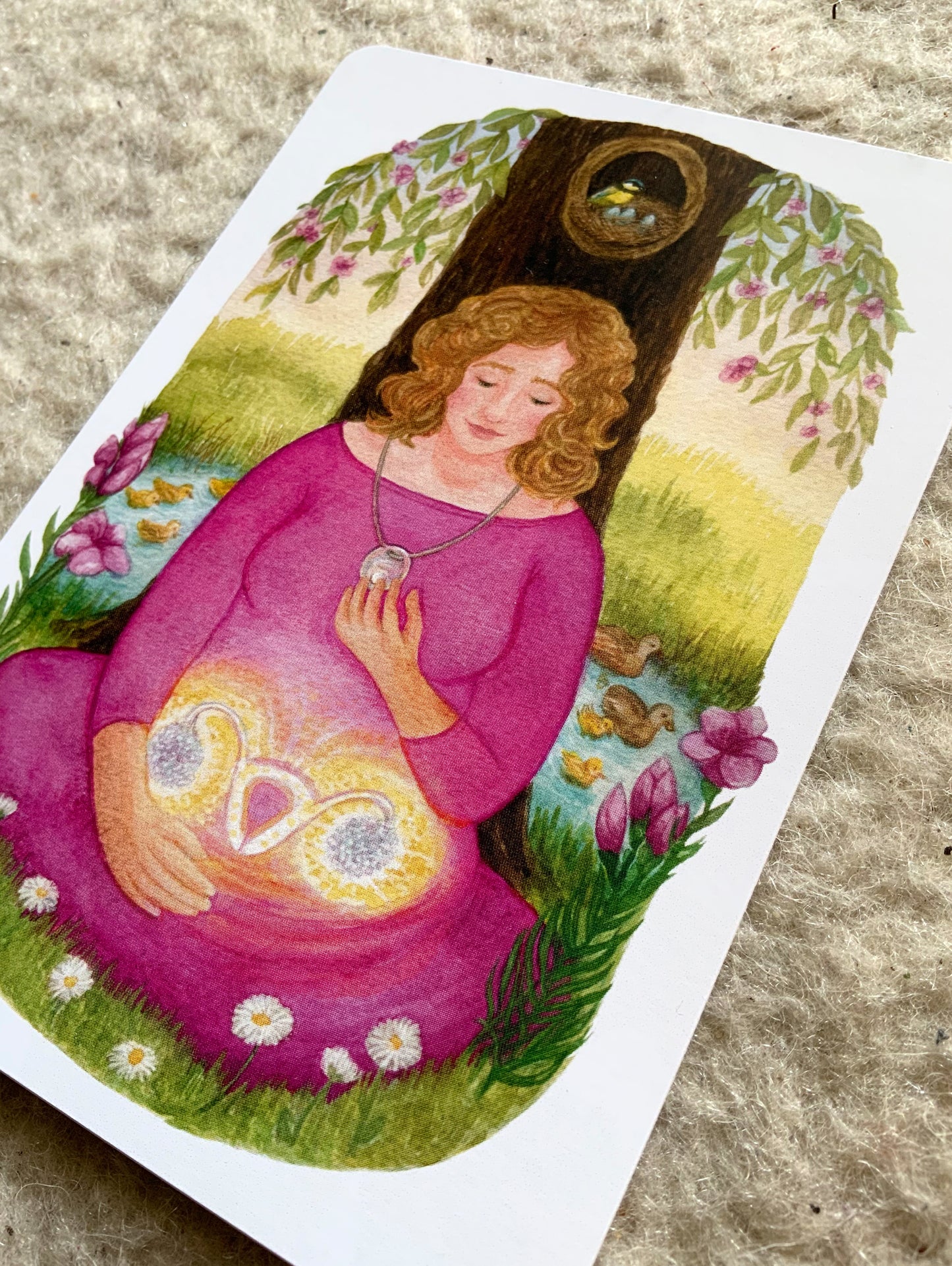 "Kinderwunsch" - Kraftkarte - Einzelkarte