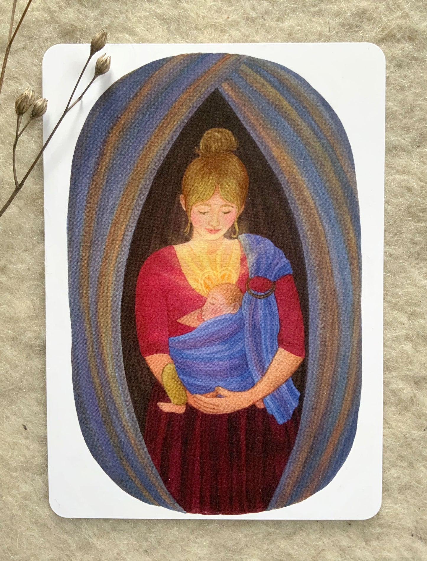 Kraftkarte "Gestillt und Getragen" - Einzelkarte