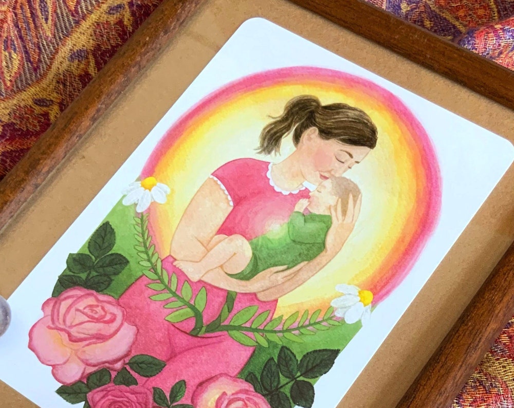 "Versöhnung" - Kraftkarte für Mamas, begleitend + bestärkend - Einzelkarte